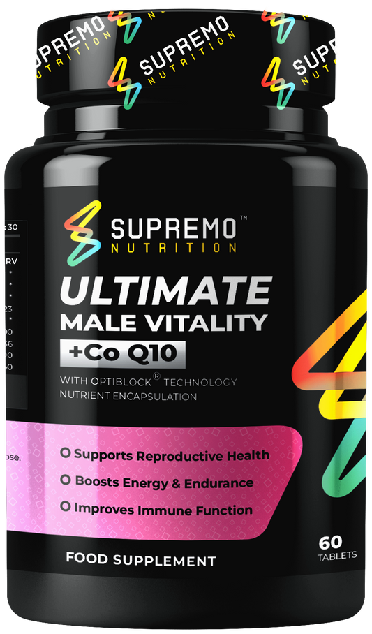 Ultimate Male Vitality with CoQ 10, Supports Reproductive Health, Boosts Energy & Endurance, Improves Immune Function, 60 Tablets