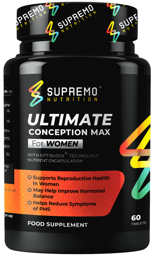 Ultimate Conception Max for Women, Supports Reproductive Health in Women, Non GMO, Vegan, Natural, 60 Tablets