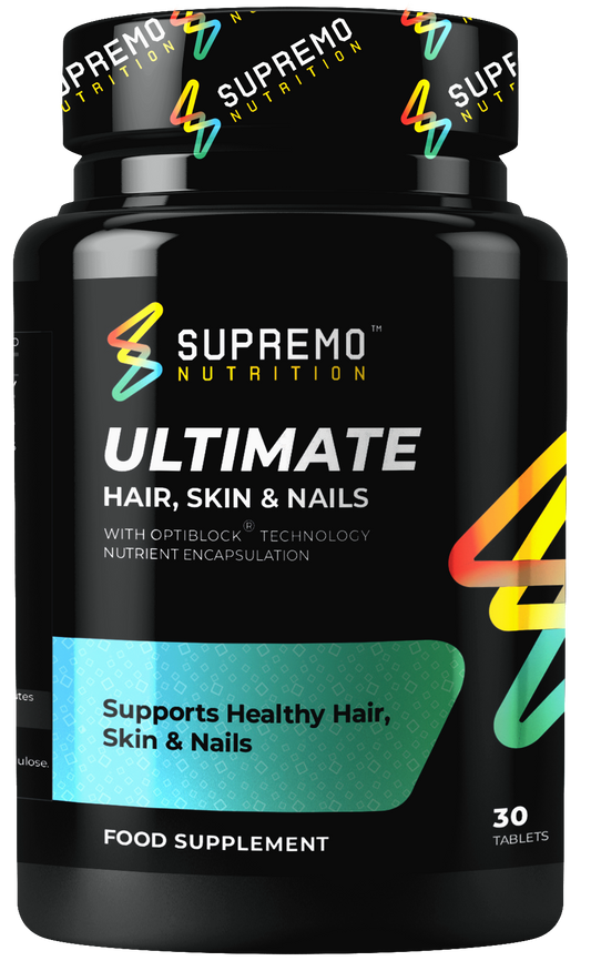 Ultimate Hair, Skin & Nails, Supports Healthy Hair, Skin, and Nails, Non GMO, Vegan, 30 Tablets