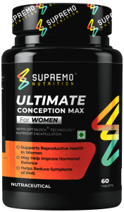 Ultimate Conception Max for Women, Supports Reproductive Health in Women, Non GMO, Vegan, Natural, 60 Tablets