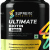 Ultimate Biotin 5000, Supports Healthy Hair, Skin & Nails, Essential For Overall Health & Energy Production, 30 Capsules