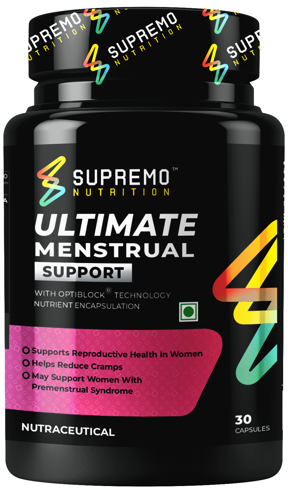 Ultimate Menstrual Support, May Help Support Women with Premenstrual Syndrome, Non GMO, Vegan, Natural, 30 Capsules