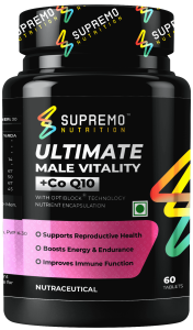 Ultimate Male Vitality with CoQ 10, Supports Reproductive Health, Boosts Energy & Endurance, Improves Immune Function, 60 Tablets