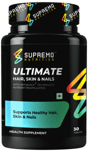Ultimate Hair, Skin & Nails, Supports Healthy Hair, Skin, and Nails, Non GMO, Vegan, 30 Tablets