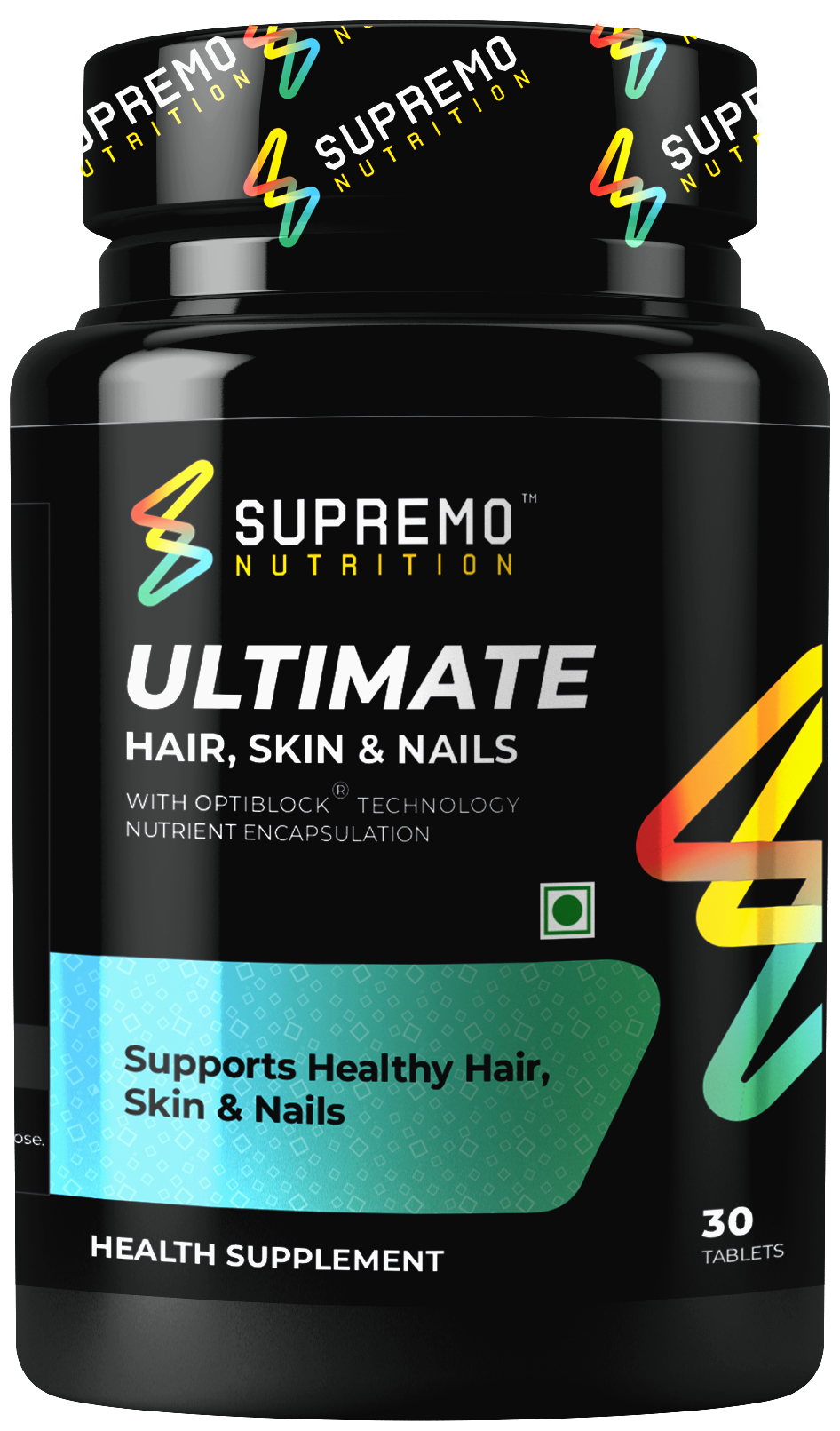 Ultimate Hair, Skin & Nails, Supports Healthy Hair, Skin, and Nails, Non GMO, Vegan, 30 Tablets