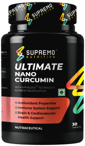 Ultimate Nano Curcumin, Antioxidant Properties, Immune System Support, Brain & Cardiovascular Heal Support, 30 Tablets