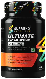 Ultimate L-Carnitine 2000mg Tablets, Helps Decrease Muscle Soreness, Accelerates Muscle Recovery, Helps Boost Endurance, 60 Tablets