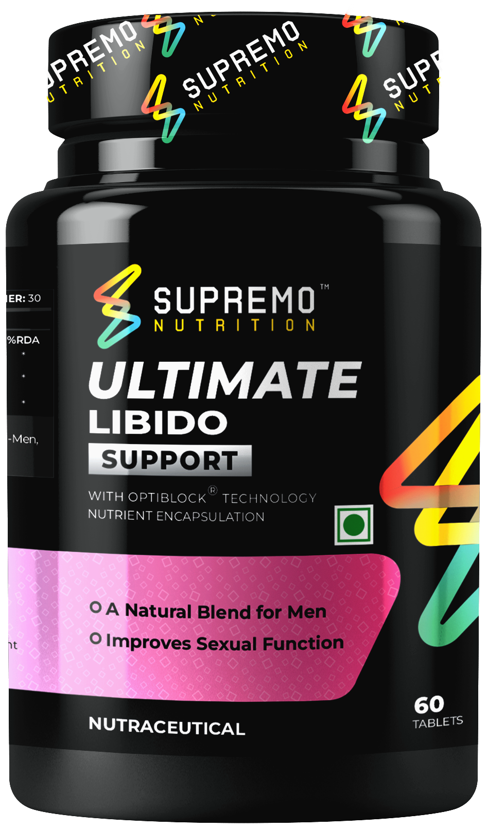 Ultimate Libido Support, A Natural Blend For Men, Improves Sexual Function, 60 Tablets