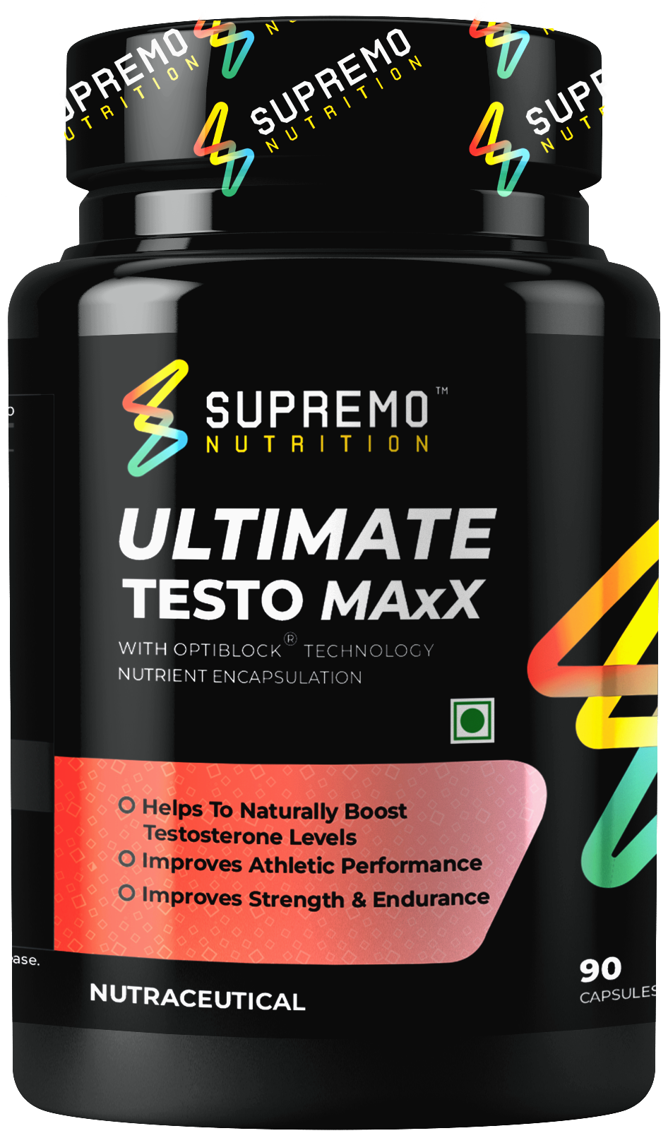 Ultimate TestoMaxX, Helps To Naturally Boost Testosterone Levels, Non GMO, Natural, 90 Capsules