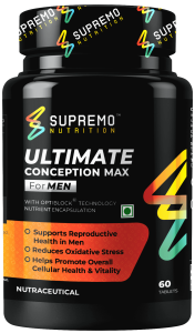 Ultimate Conception Max for Men, Supports Reproductive Health in Men, Non GMO, Vegan, 60 Tablets