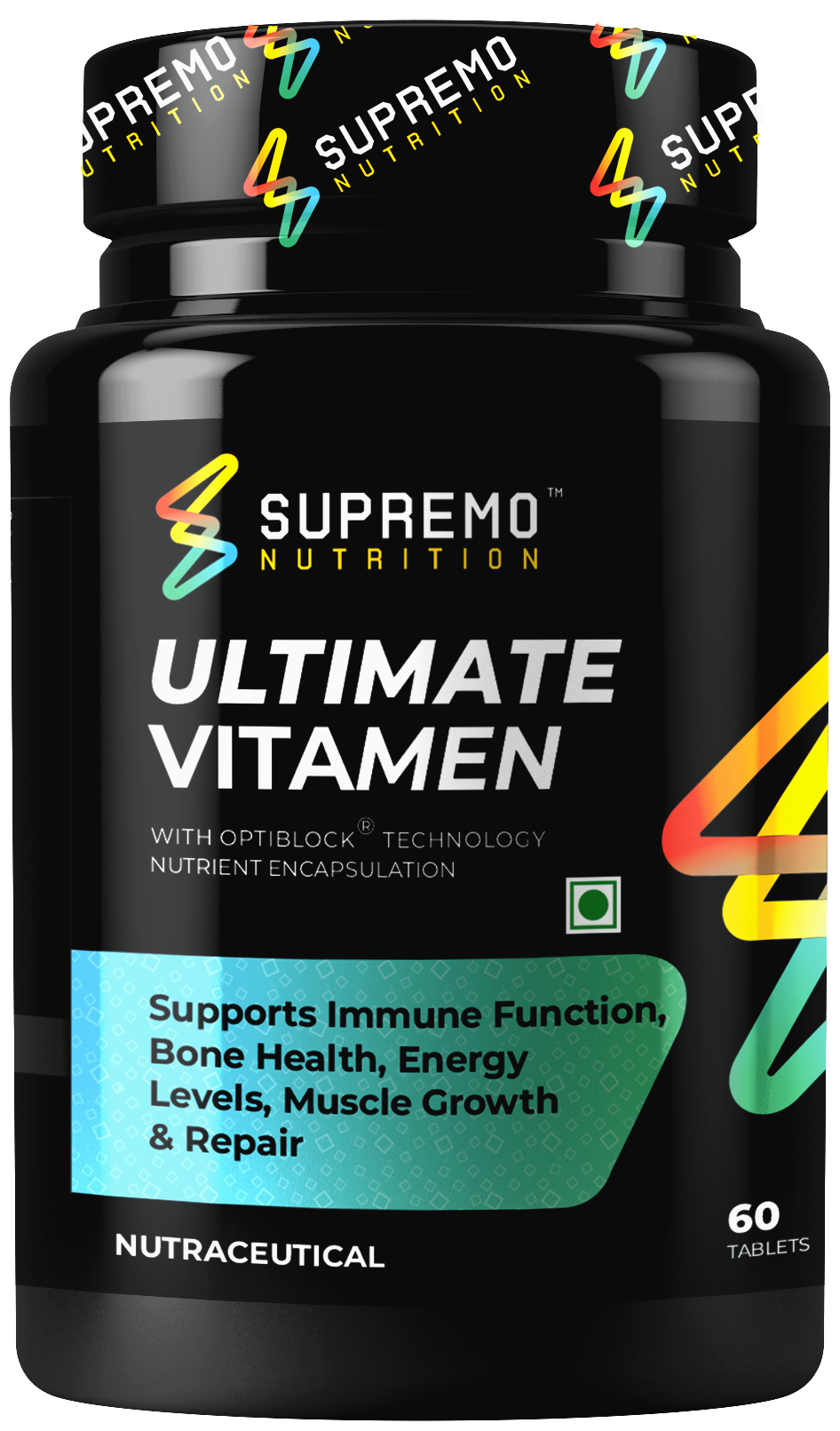 Ultimate VitaMen, Supports Immune Function, Bone Health, Energy Levels, Muscle Growth & Repair, Non GMO, Vegan, 60 Tablets